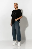 T-Shirt με φιόγκο μαύρο 