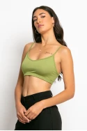 Top viscoze τιραντέ olive Top viscoze τιραντέ olive