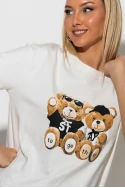 Μπλούζα με στάμπα together bears λευκό Μπλούζα με στάμπα together bears λευκό