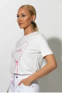 T-shirt με patch baby και κορδόνι ροζ T-shirt με patch baby και κορδόνι ροζ