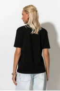 T-shirt με leopard φιόγκο μαύρο T-shirt με leopard φιόγκο μαύρο