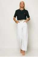 T-shirt με patch cherry μπλε