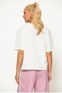T-shirt με στάμπα cherry λευκό