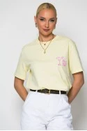 T-shirt κόντομάνικο με στάμπα margarita κίτρινο