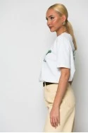T-shirt κόντομάνικο με στάμπα margarita λευκό