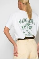 T-shirt κόντομάνικο με στάμπα margarita λευκό