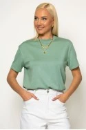 Basic κοντομάνικο t-shirt μέντα