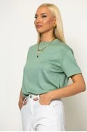 Basic κοντομάνικο t-shirt μέντα