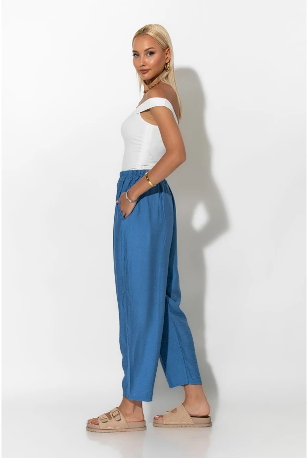 Crop top με έναν ώμο και κορδόνια στο πλάι λευκό