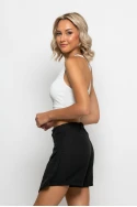 Crop top με χιαστί τιράντα στην πλάτη λευκό