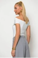 Μπλούζα off shoulder λευκό
