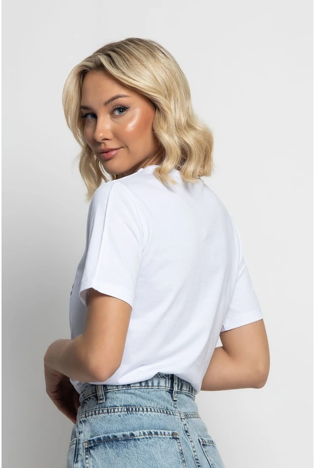T-shirt σε στάμπα (AND STYLE) και τούλι λευκό