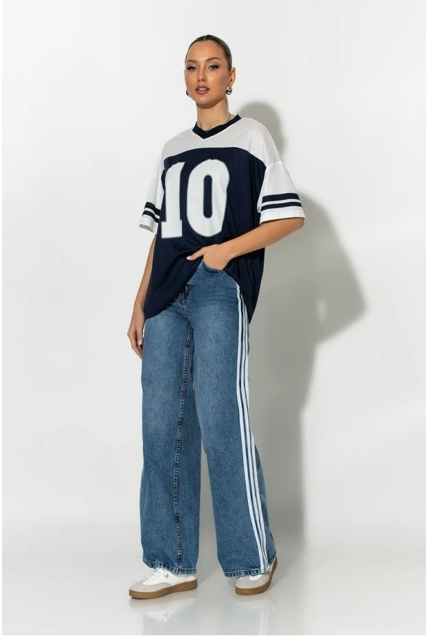 Sporty t-shirt 10 μπλε