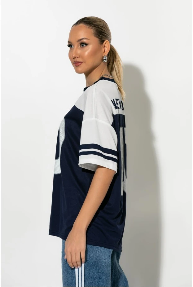 Sporty t-shirt 10 μπλε