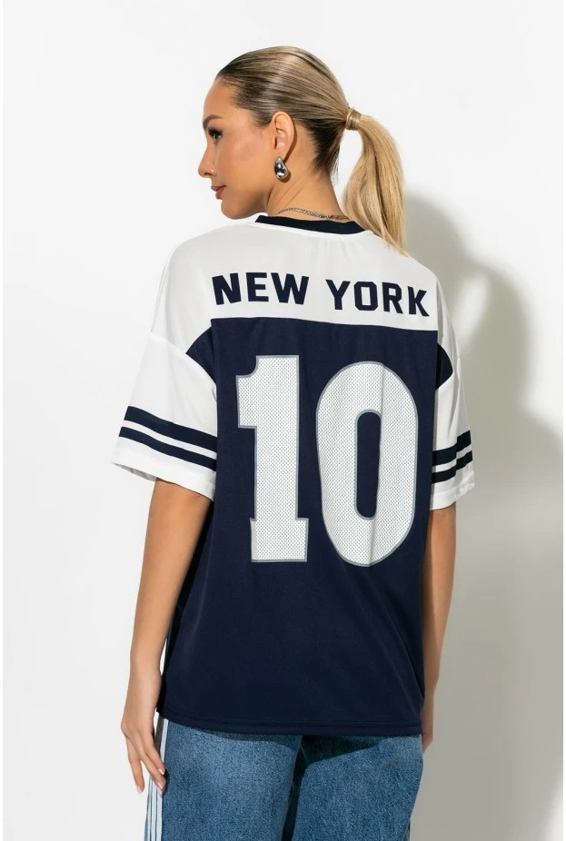 Sporty t-shirt 10 μπλε