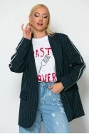 T-shirt με στάμπα pasta lover λευκό