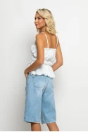 Jean baggy βερμούδα μπλε ανοιχτό Jean baggy βερμούδα μπλε ανοιχτό