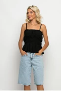 Jean baggy βερμούδα μπλε ντένιμ Jean baggy βερμούδα μπλε ντένιμ