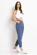 Παντελόνι loose fit με κουμπί κάτω ίντιγκο