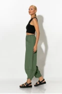 Baggy παντελόνι με τσέπες μπροστά χακί Baggy παντελόνι με τσέπες μπροστά χακί