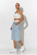 Jean boxer loose fit βερμούδα μπλε ανοιχτό Jean boxer loose fit βερμούδα μπλε ανοιχτό