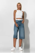 Jean boxer loose fit βερμούδα μπλε