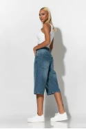 Jean boxer loose fit βερμούδα μπλε