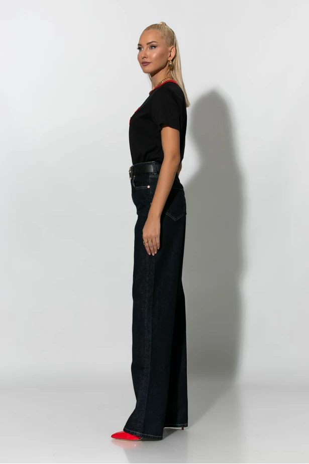 Jean straight leg μπλε ντένιμ Jean straight leg μπλε ντένιμ