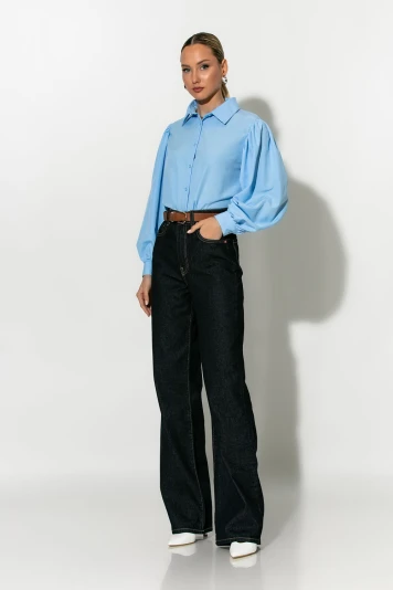 Jean straight leg μπλε ντένιμ