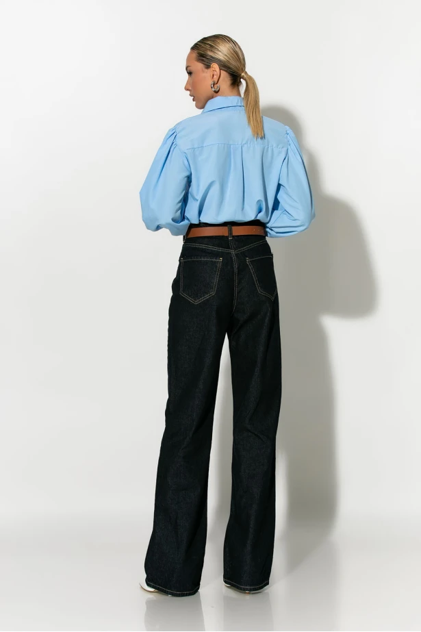 Jean straight leg μπλε ντένιμ Jean straight leg μπλε ντένιμ
