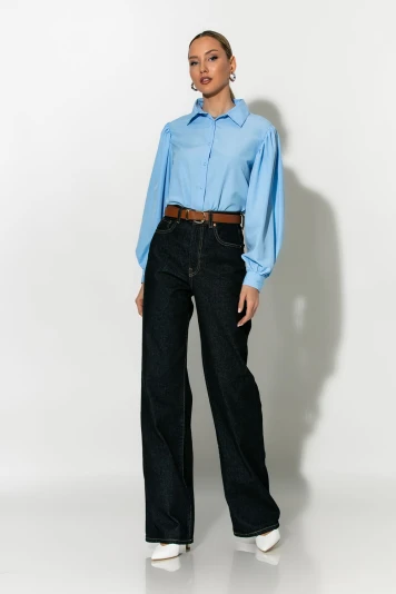 Jean straight leg μπλε ντένιμ