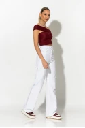Jean straight leg λευκό