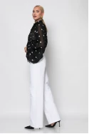 Jean straight leg λευκό
