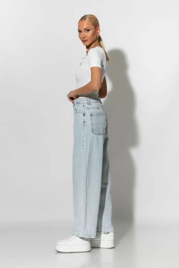 Jean baggy loose fit μπλε
