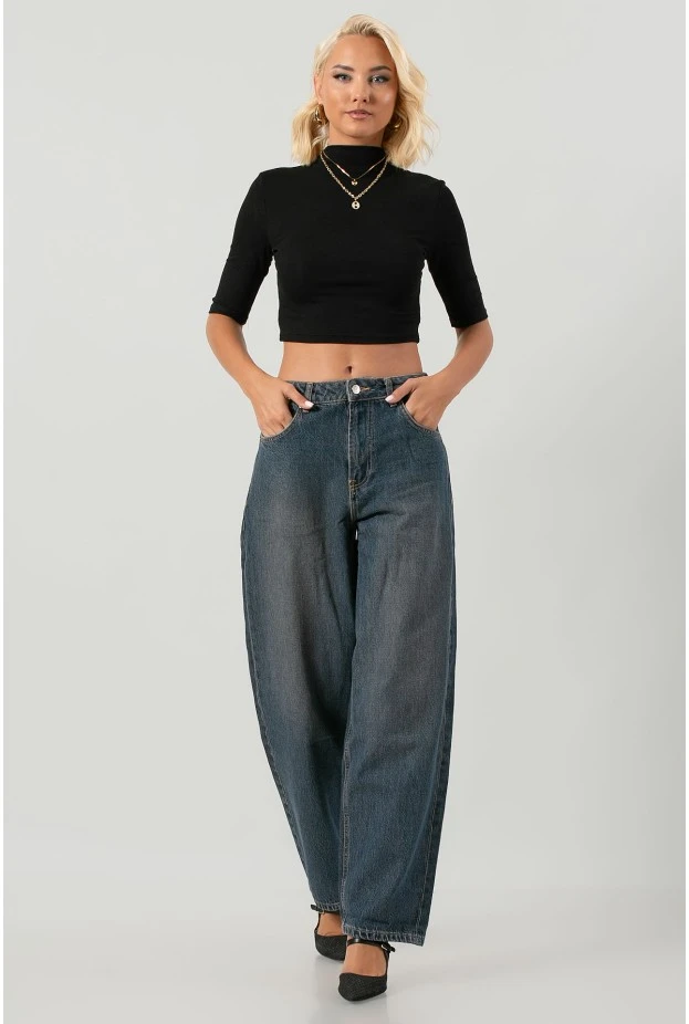 Baggy loose fit  jean μπλε