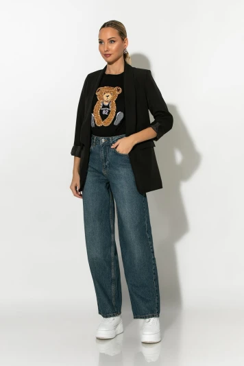 Baggy loose fit  jean μπλε 