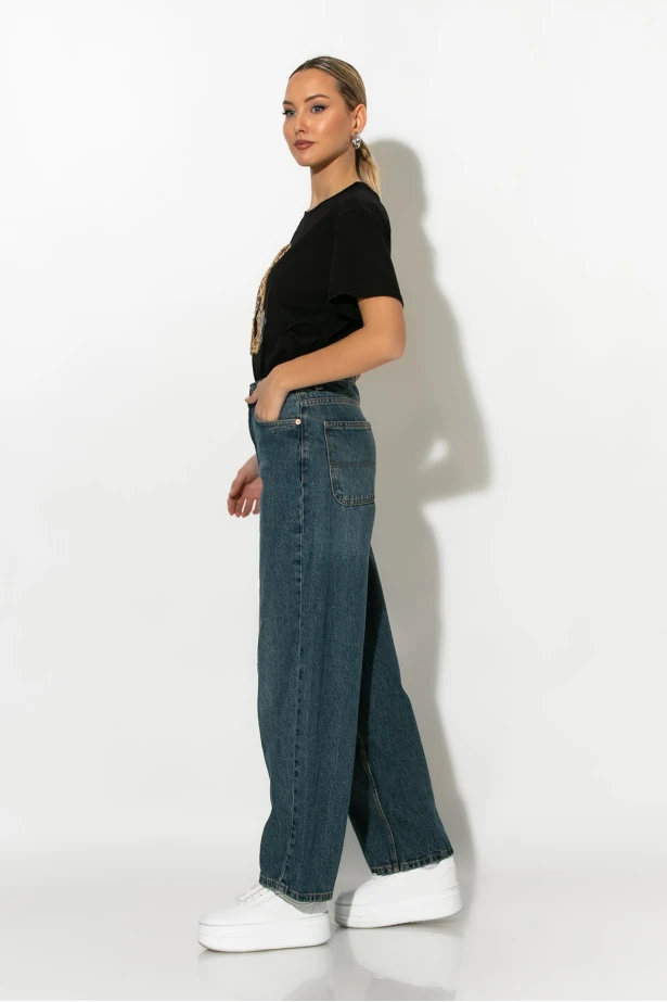 Baggy loose fit jean μπλε Baggy loose fit jean μπλε
