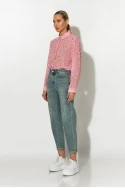 Jean mom fit μπλε