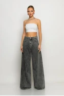 Jean super flared ανθρακί