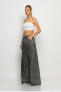 Jean super flared ανθρακί