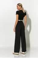 Παντελόνι ριγέ tailoring μαύρο