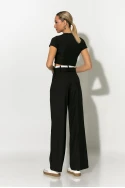 Παντελόνα frayed waist tailoring μαύρο Παντελόνα frayed waist tailoring μαύρο