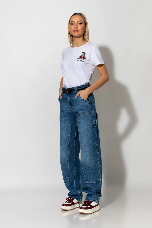 Baggy boyfriend jean μπλε Baggy boyfriend jean μπλε
