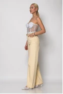 Jean wide leg κίτρινο
