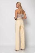 Jean wide leg κίτρινο