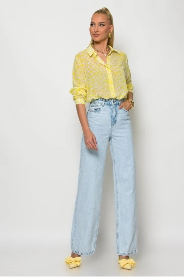 Jean straight leg μπλε ανοιχτό