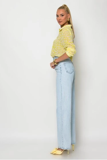 Jean straight leg μπλε ανοιχτό
