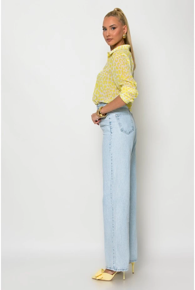 Jean straight leg μπλε ανοιχτό