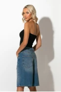 Jean baggy βερμούδα μπλε σκούρο Jean baggy βερμούδα μπλε σκούρο