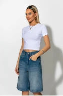 Jean baggy βερμούδα μπλε σκούρο Jean baggy βερμούδα μπλε σκούρο